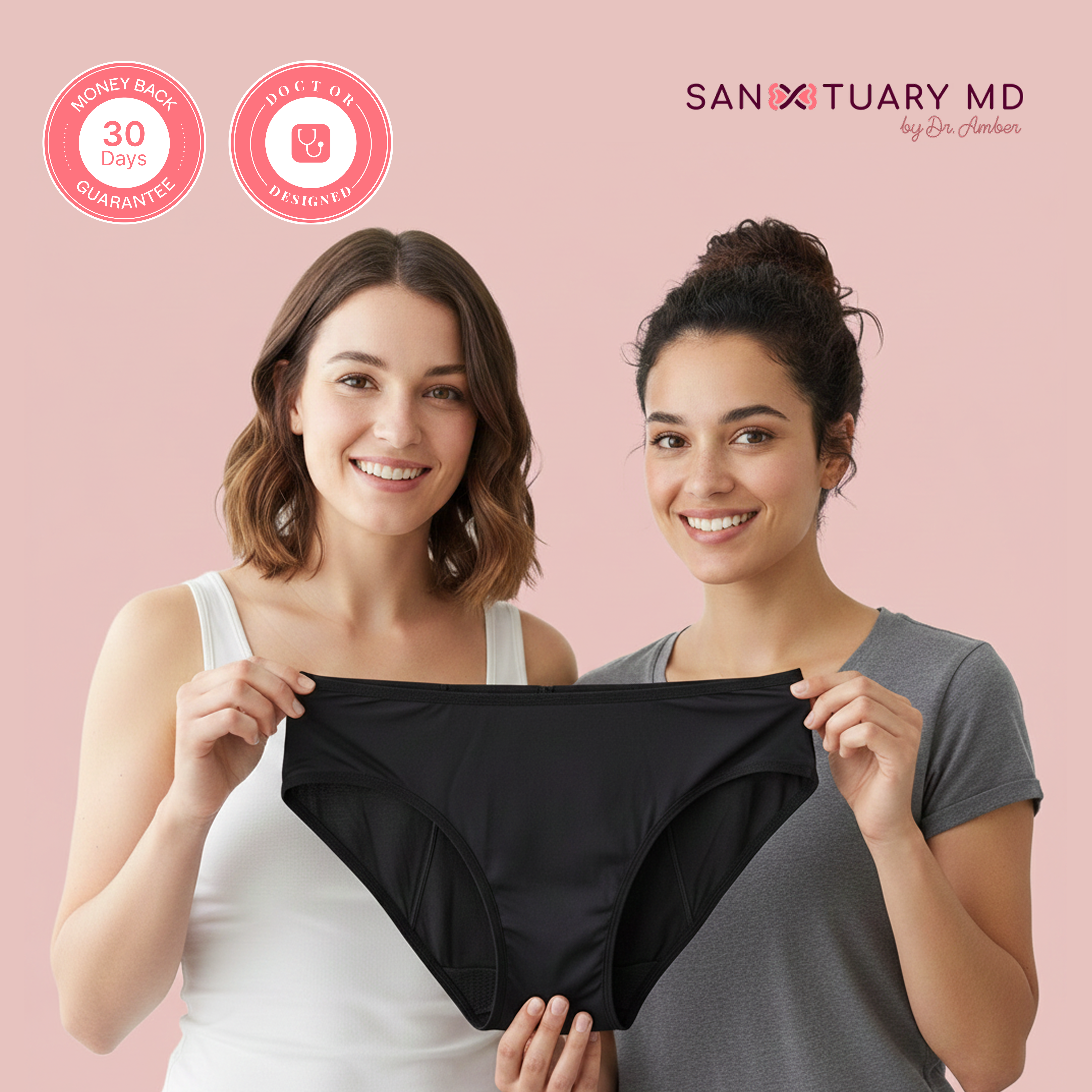 Classic Black Bamboo Period Panty